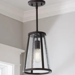 Seeded Glass Transitional Pendant - Small