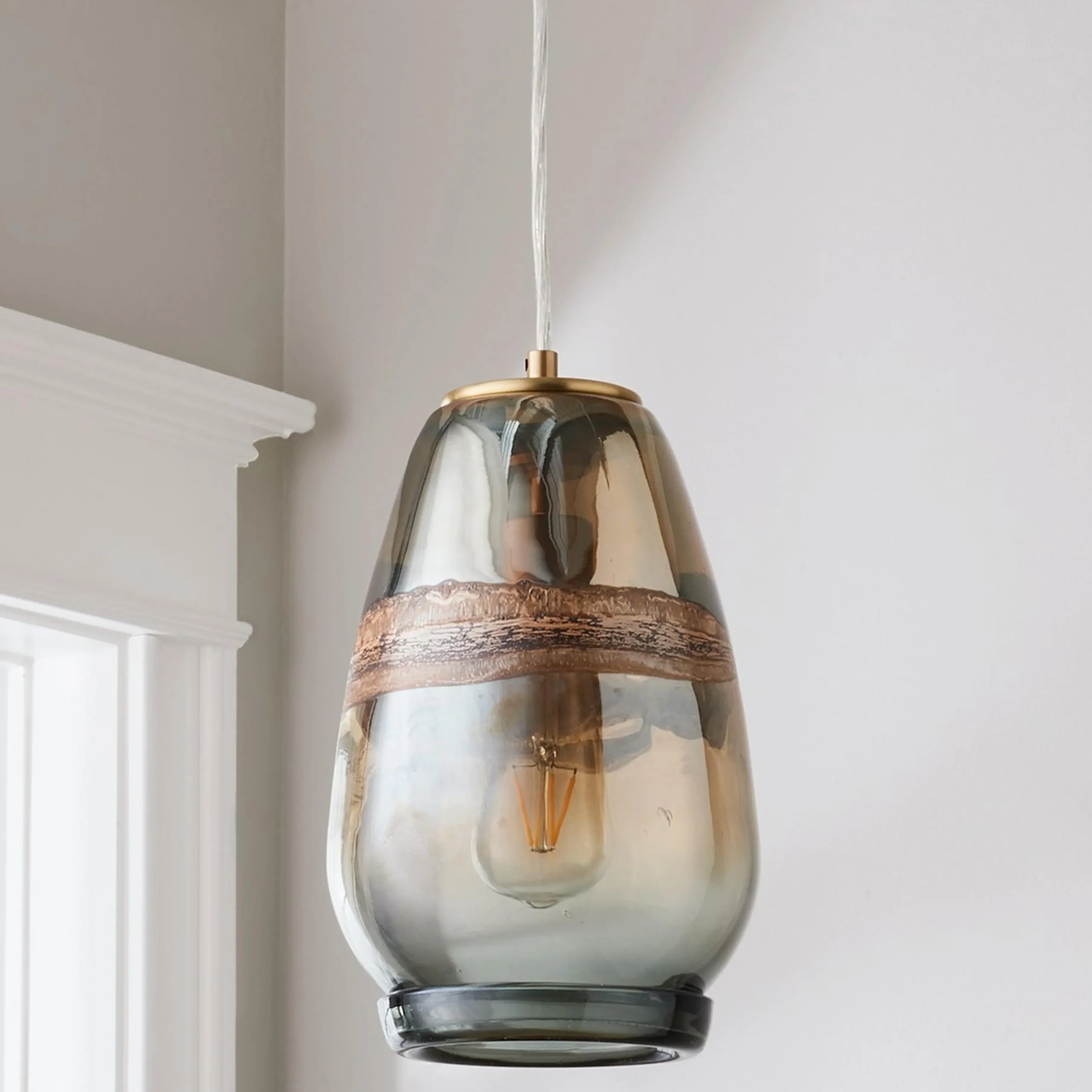Seismic Art Glass Pendant