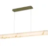 Septimus Linear Island Chandelier - Faux Alabaster