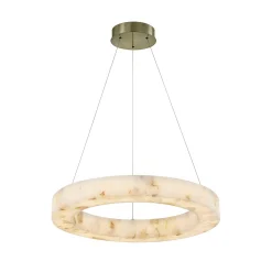 Septimus Ring Chandelier - Small - Genuine Alabaster