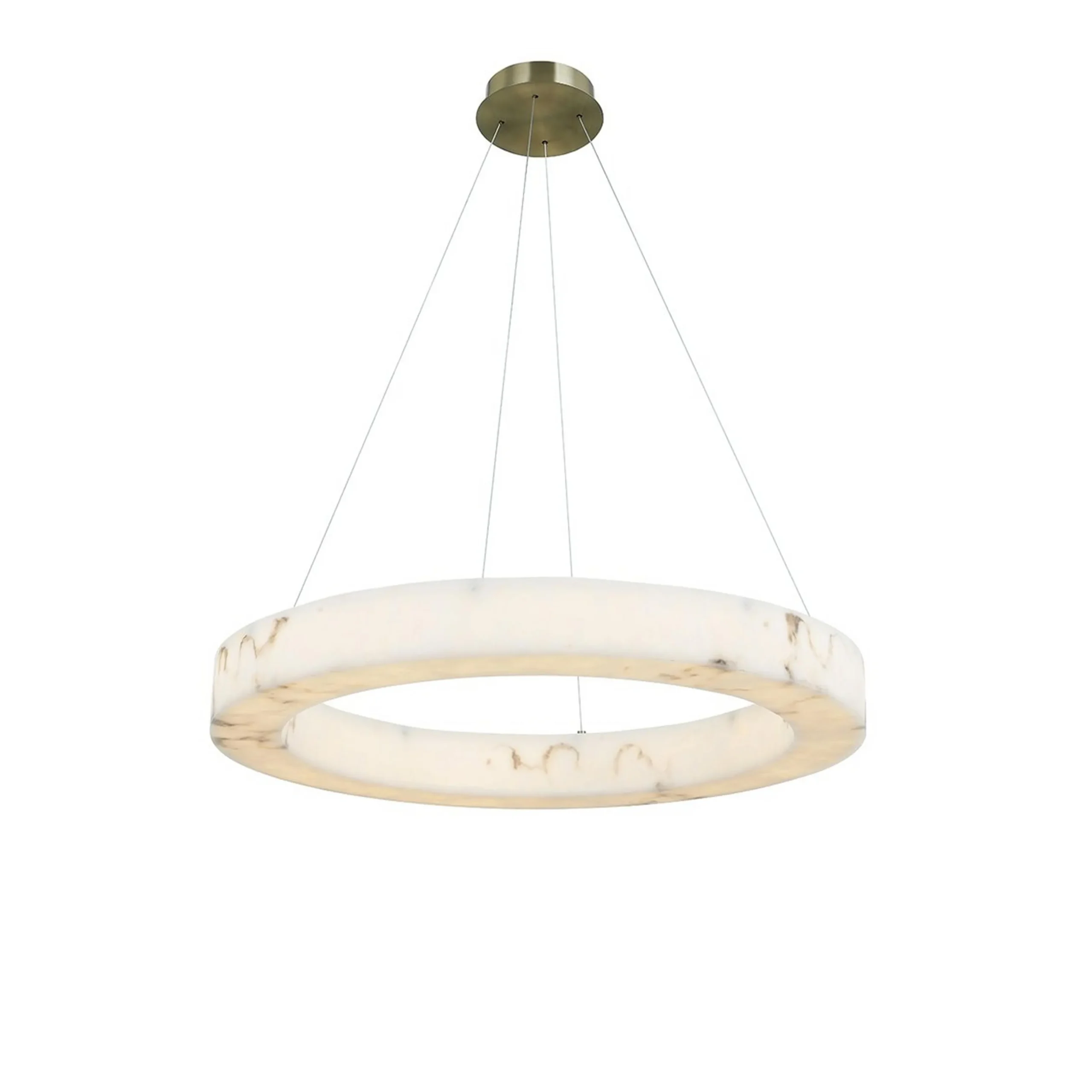 Septimus Ring Chandelier - Large - Faux Alabaster