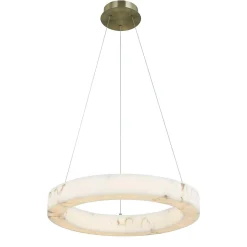 Septimus Ring Chandelier - Small - Faux Alabaster