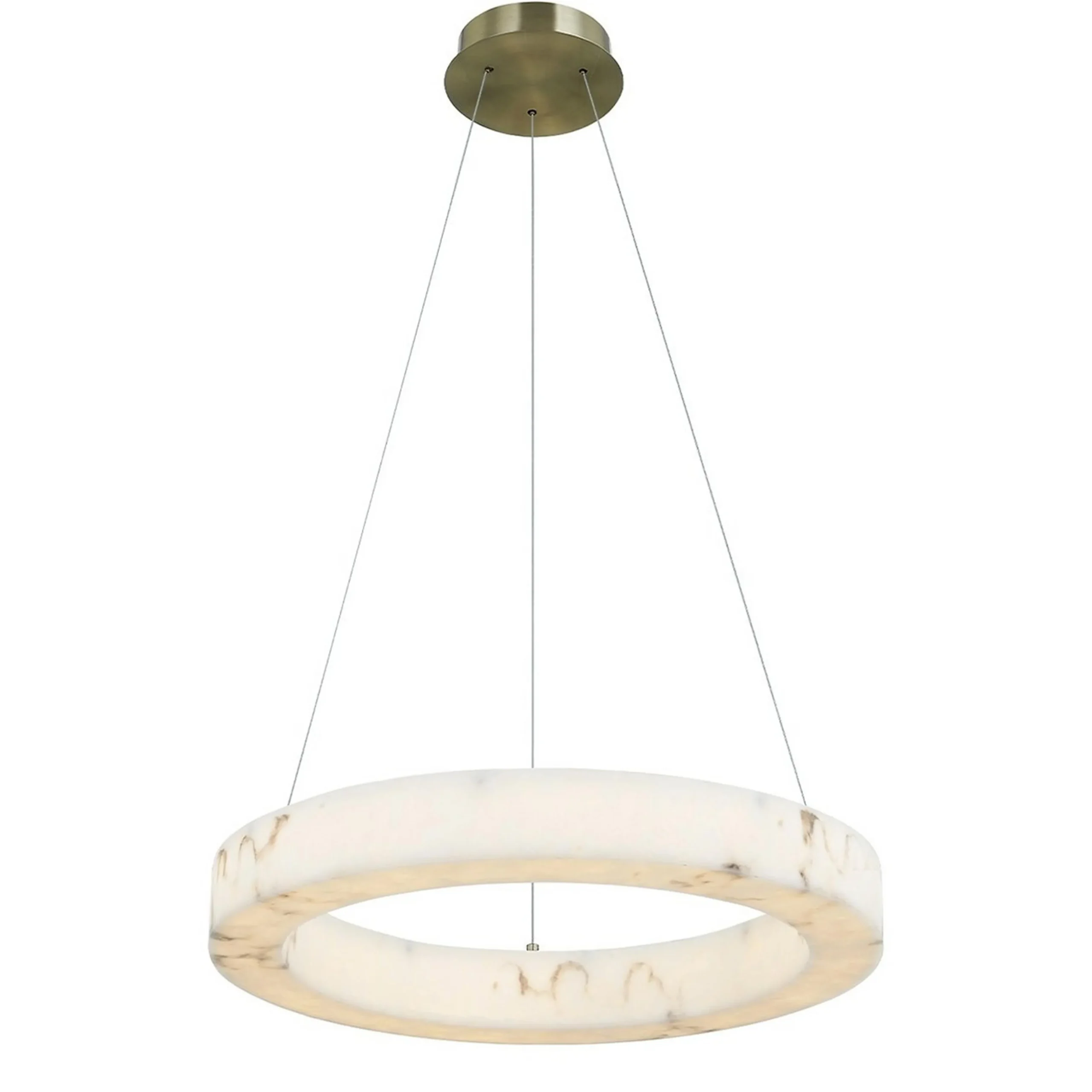 Septimus Ring Chandelier - Small - Faux Alabaster