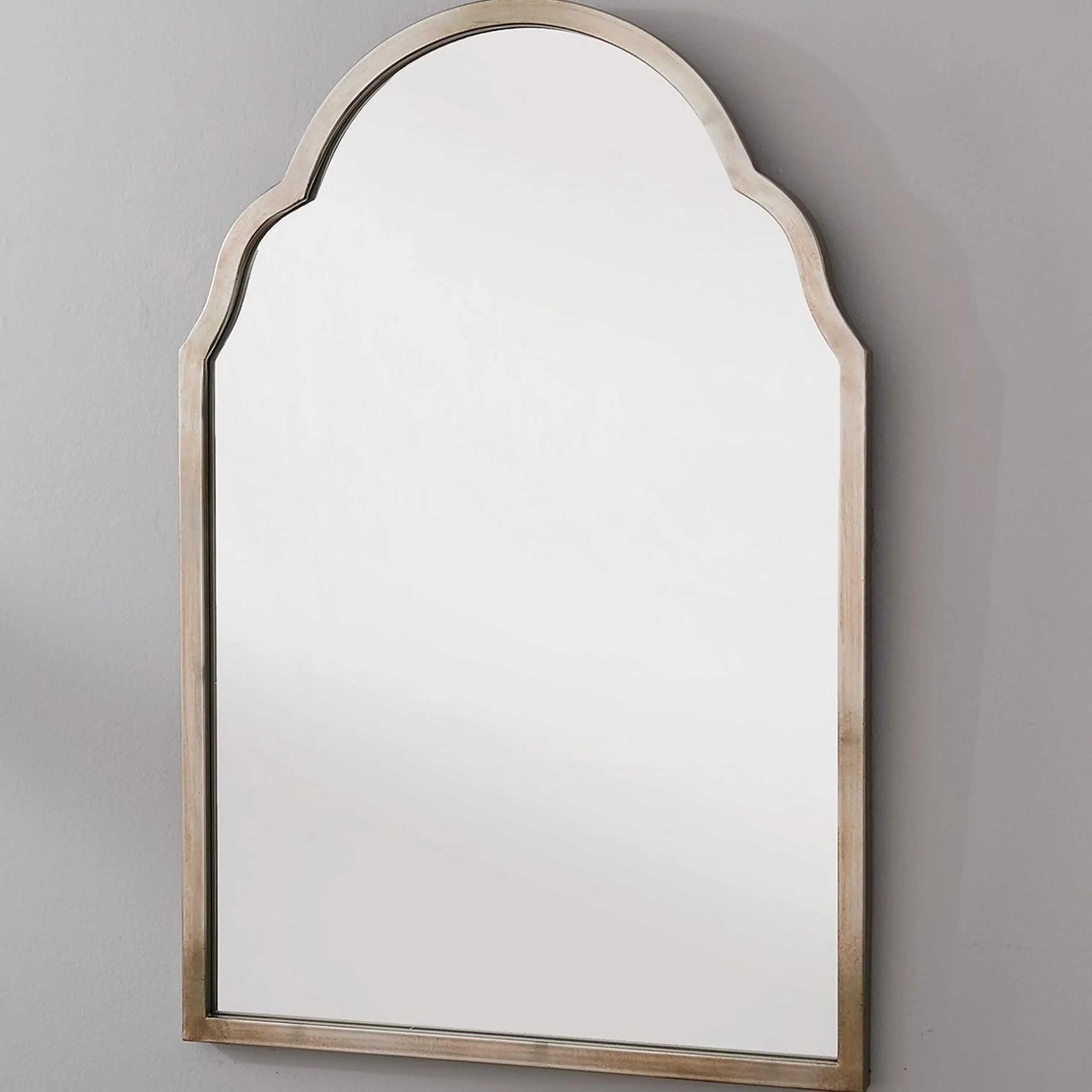 Silver Arched Frame Mirror