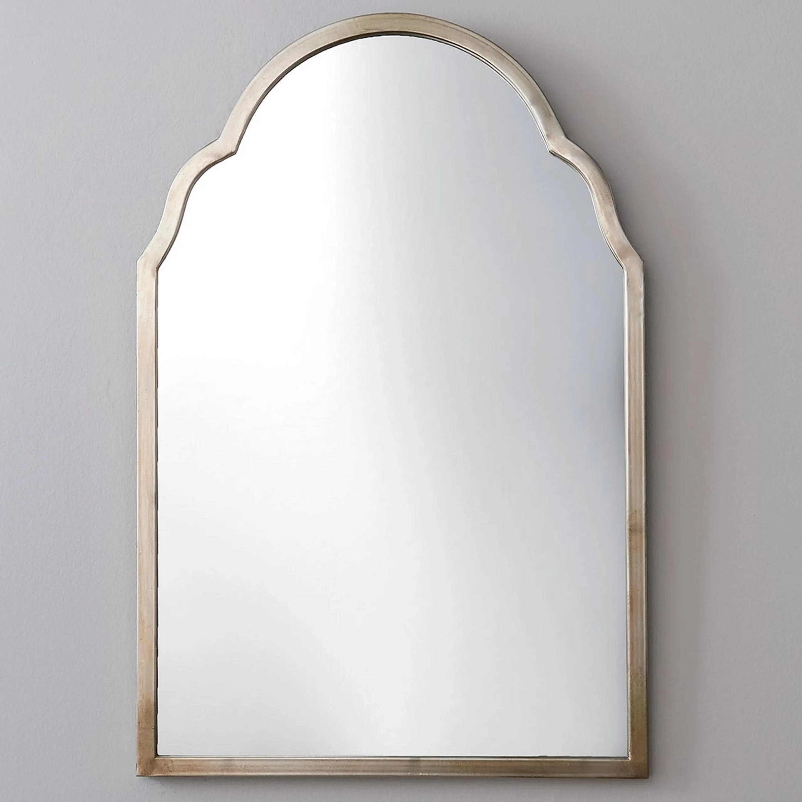 Silver Arched Frame Mirror