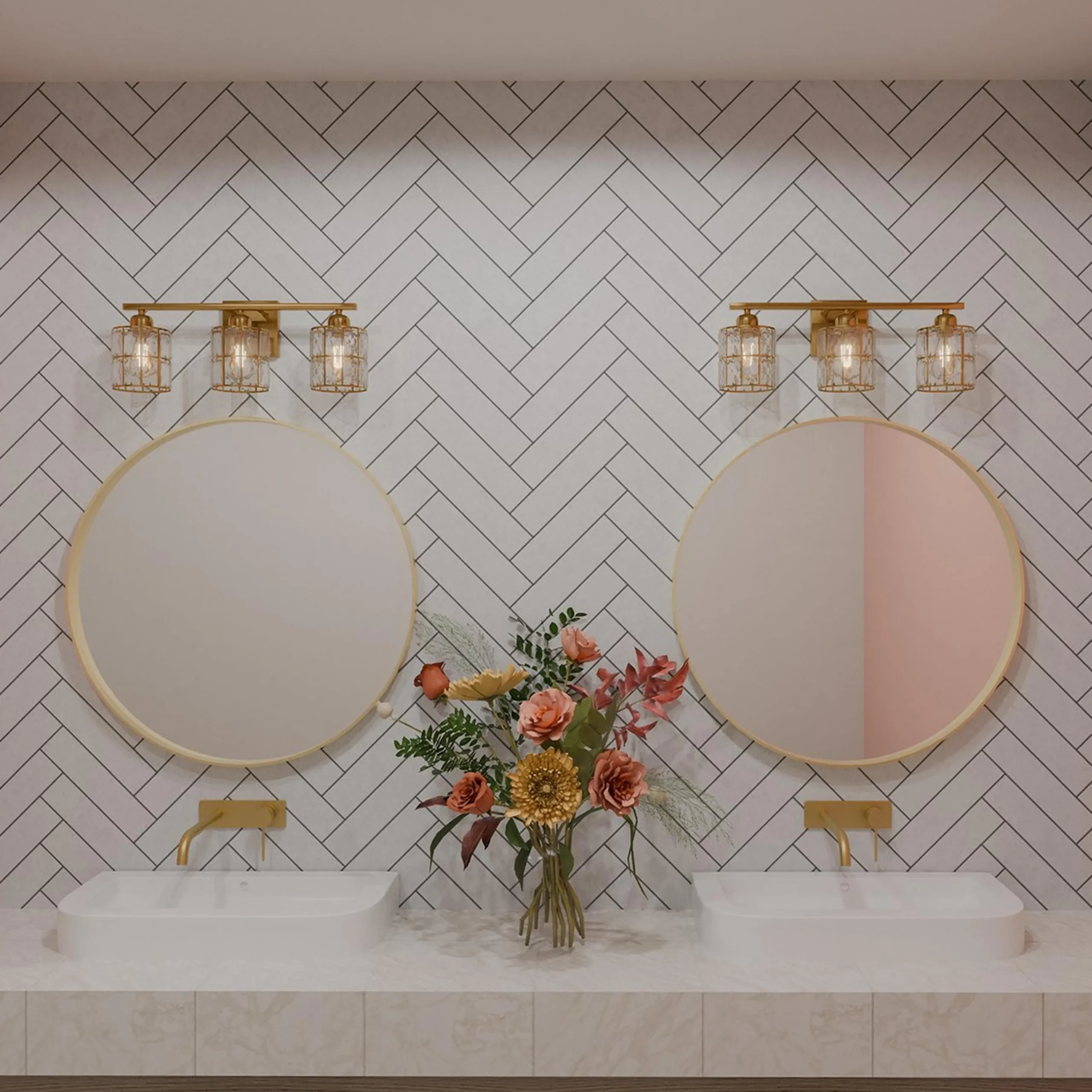 Simple Glam Vanity Light - 3 Light