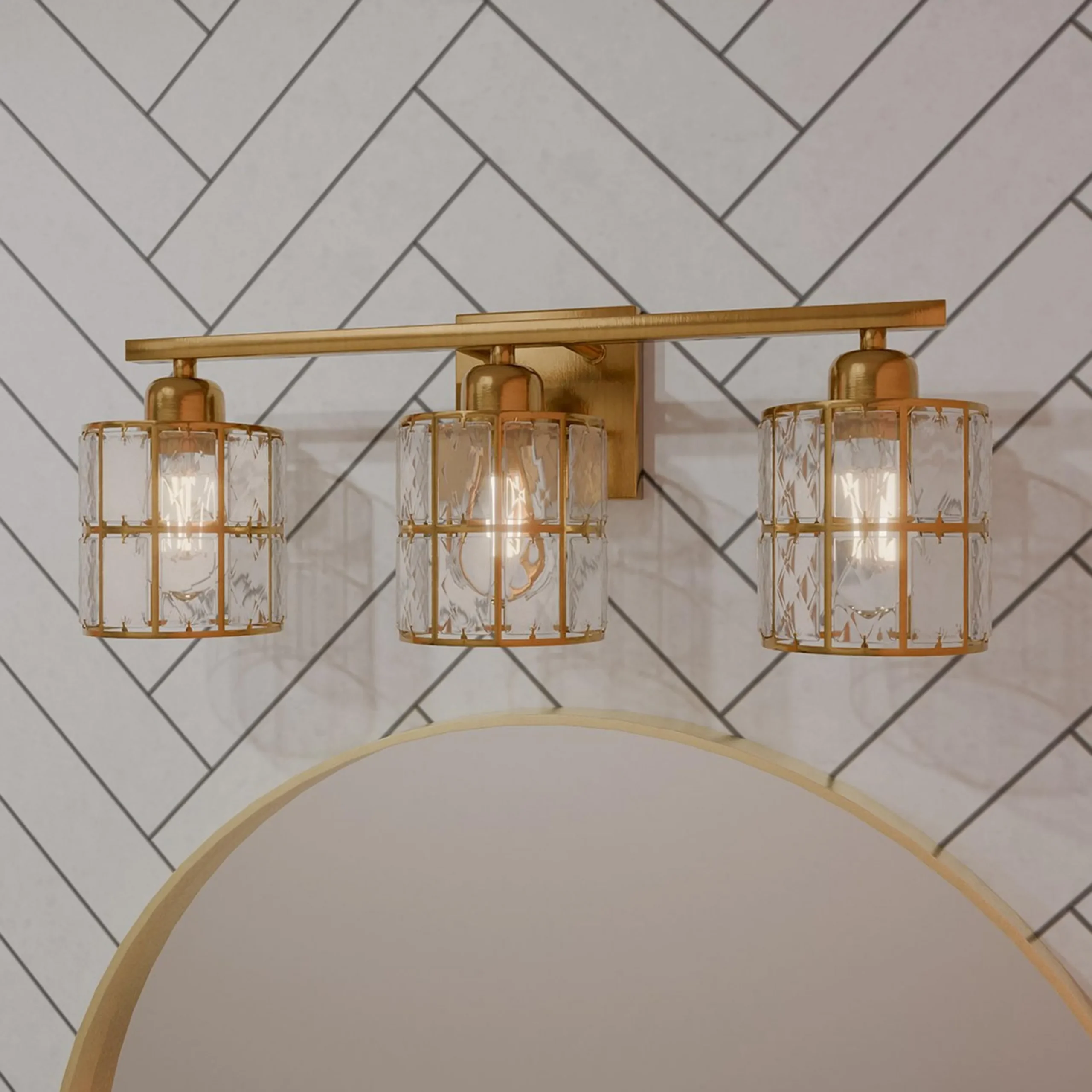 Simple Glam Vanity Light - 3 Light