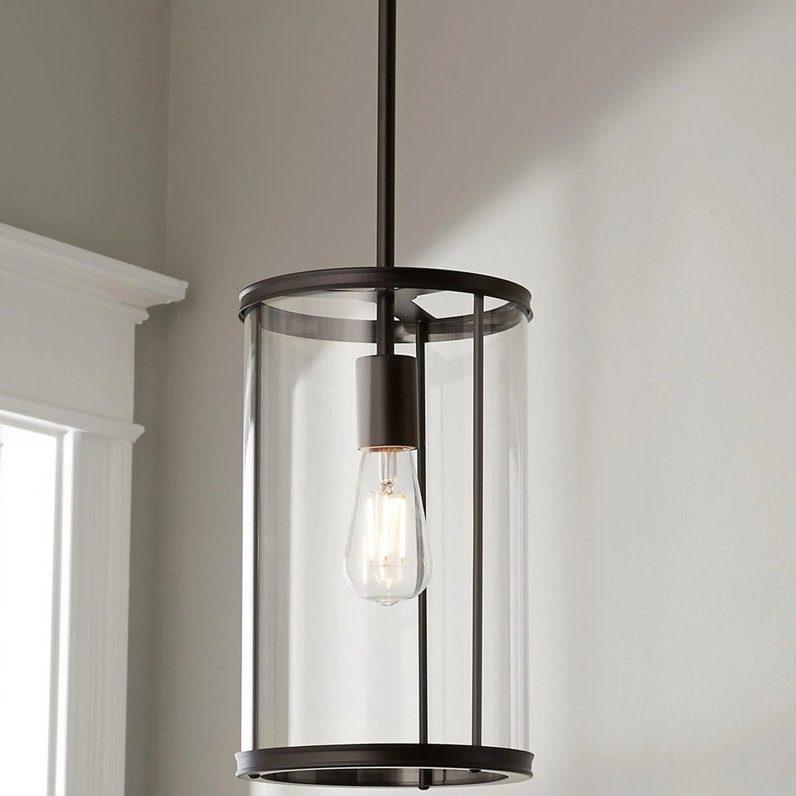 Simple Glass Cylinder Pendant