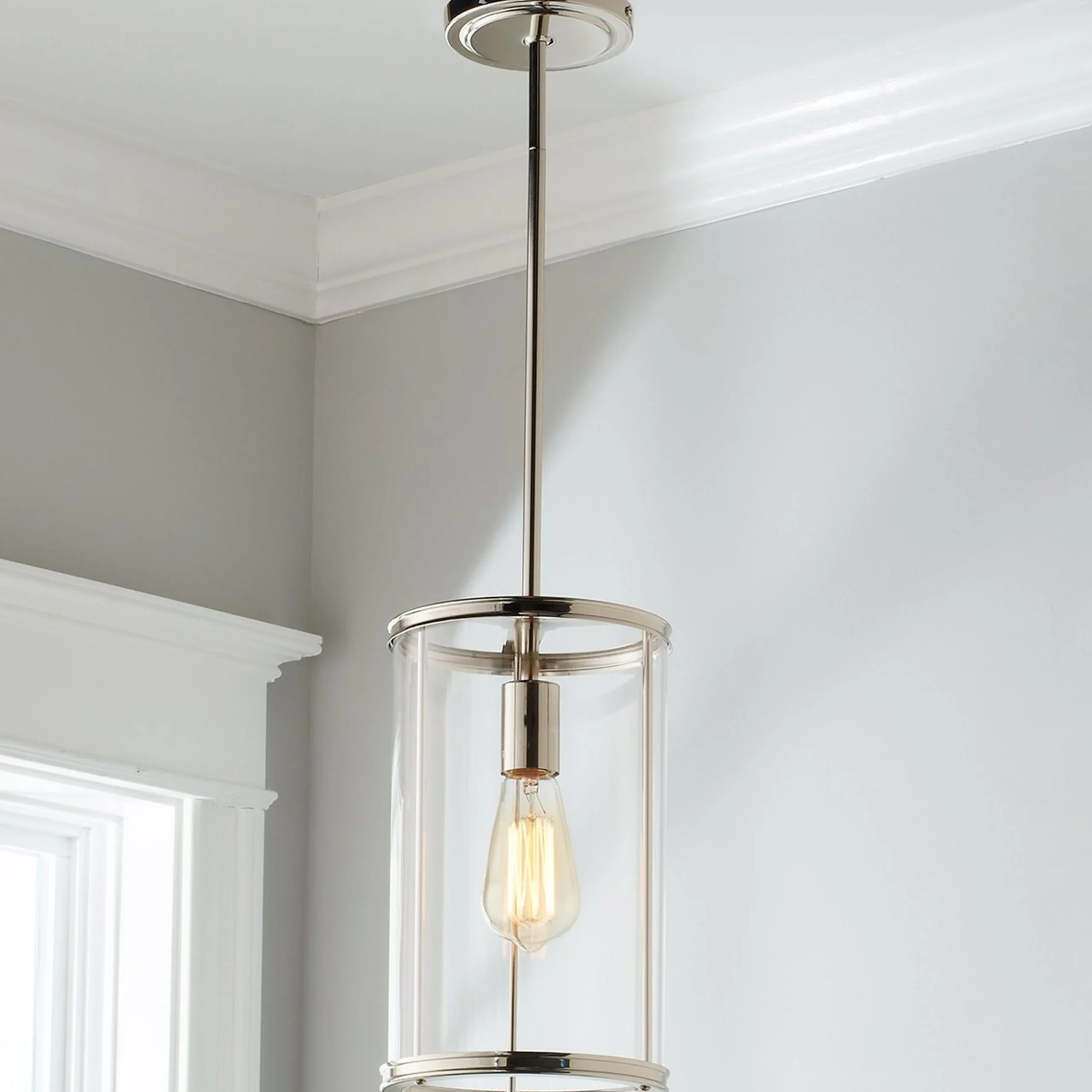 Simple Glass Cylinder Pendant