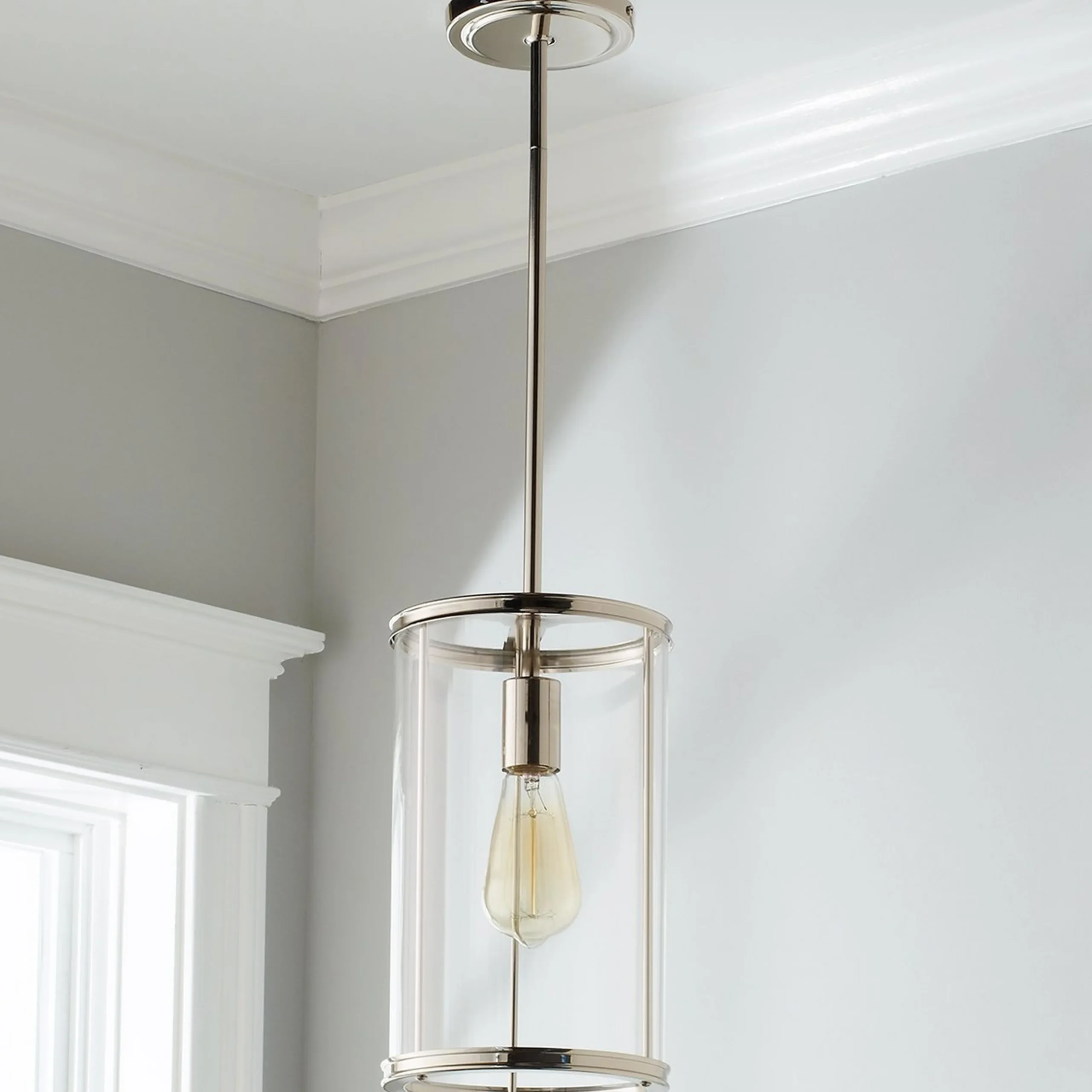 Simple Glass Cylinder Pendant