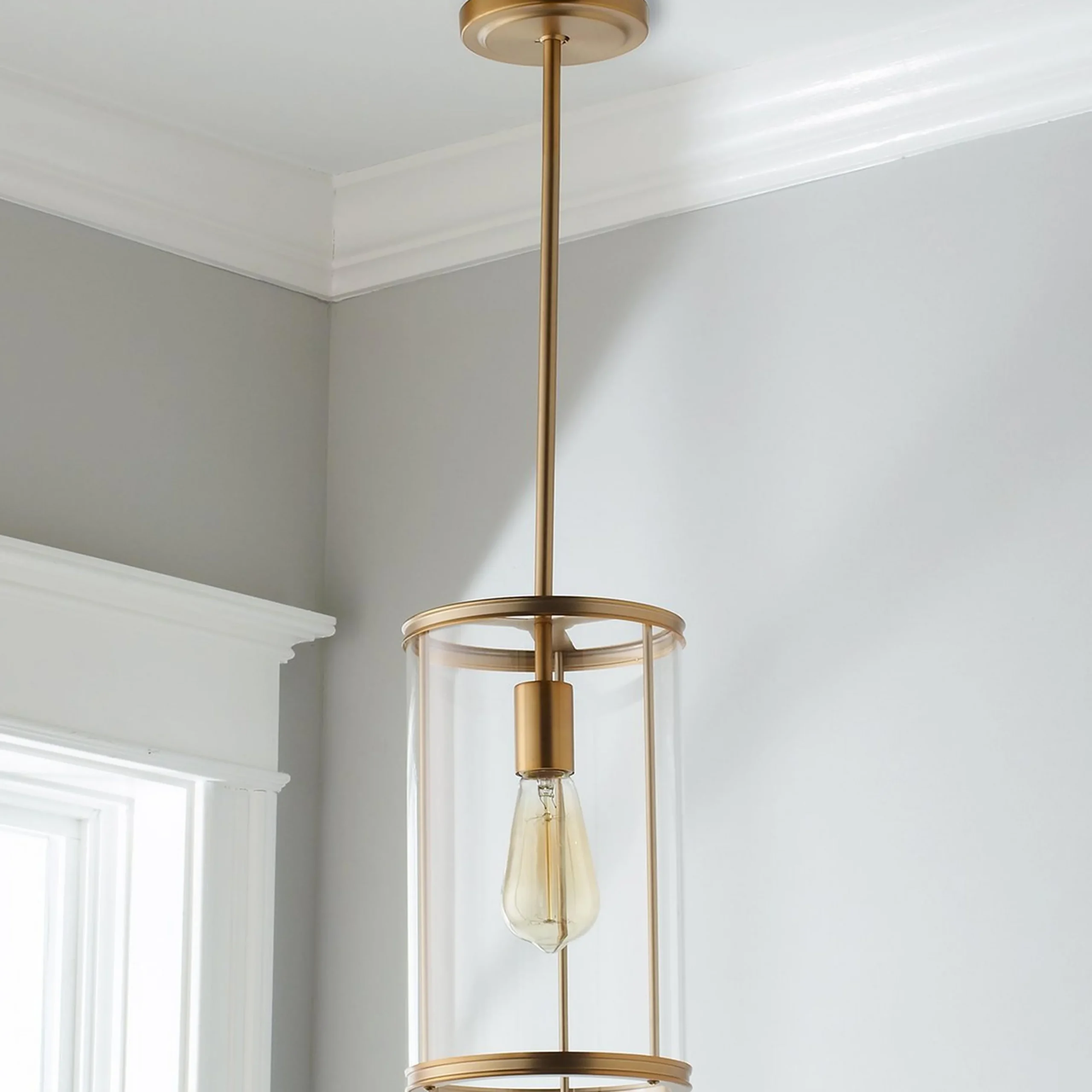 Simple Glass Cylinder Pendant