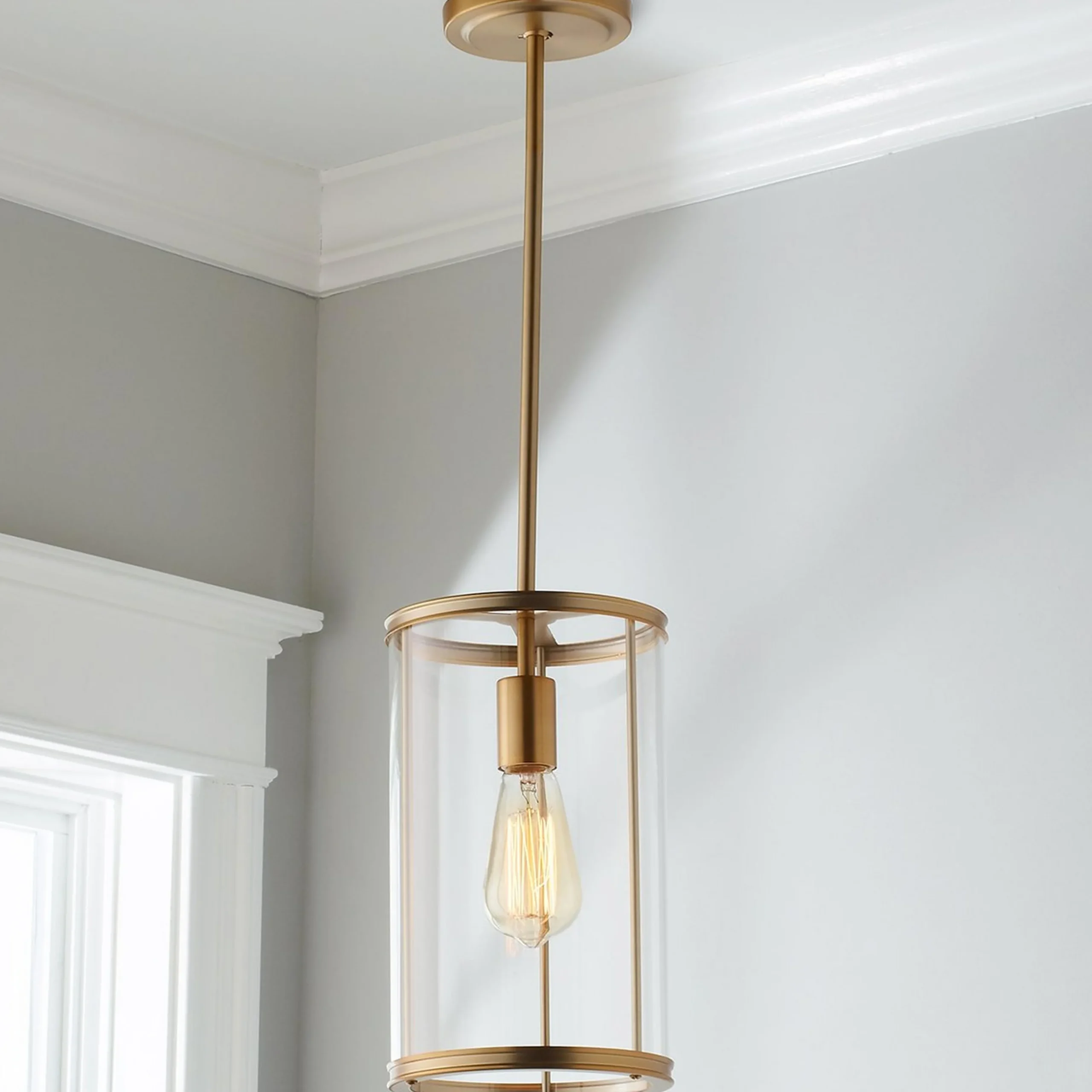 Simple Glass Cylinder Pendant