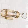 Simple Glass Cylinder Sconce - 2 Light