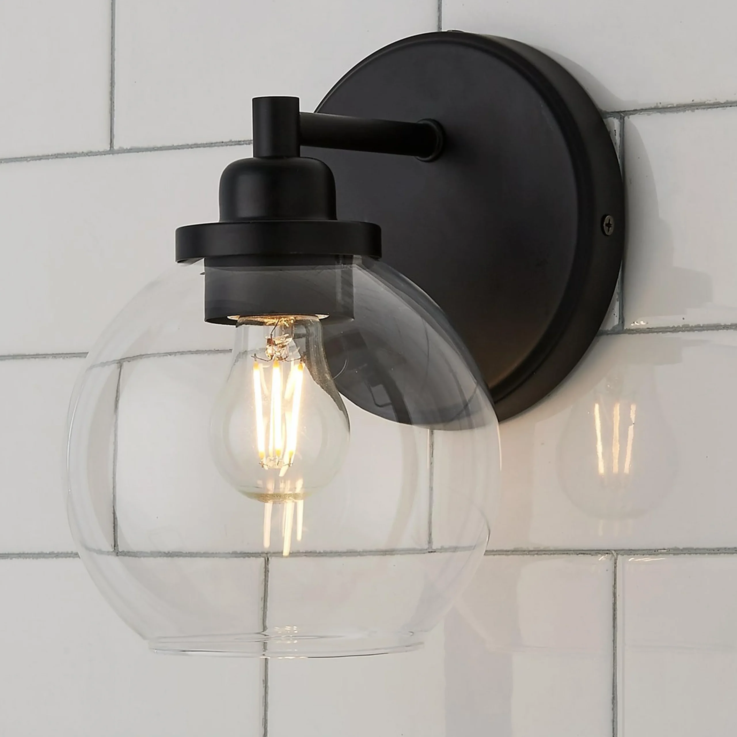 Simple Globe Bath Sconce