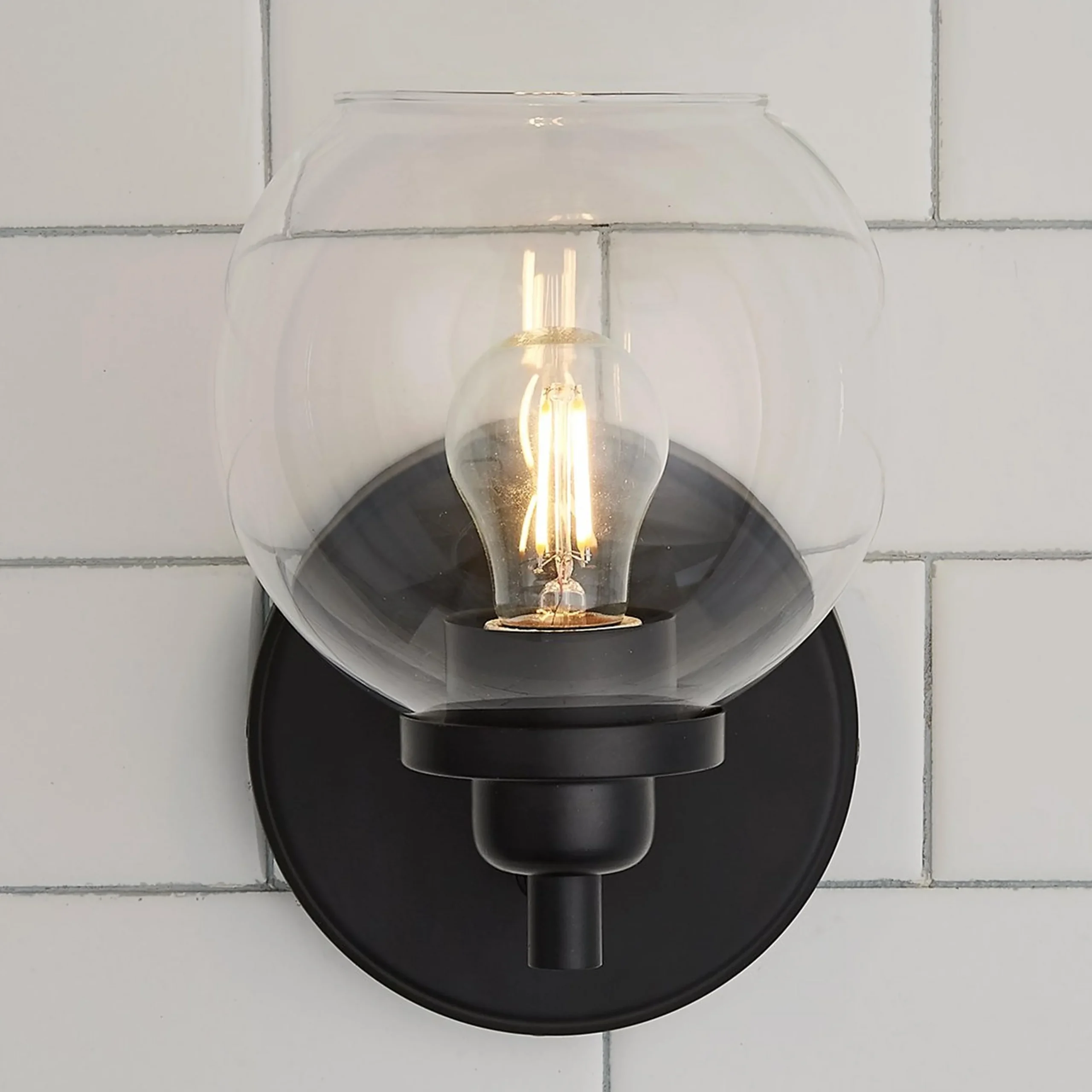 Simple Globe Bath Sconce