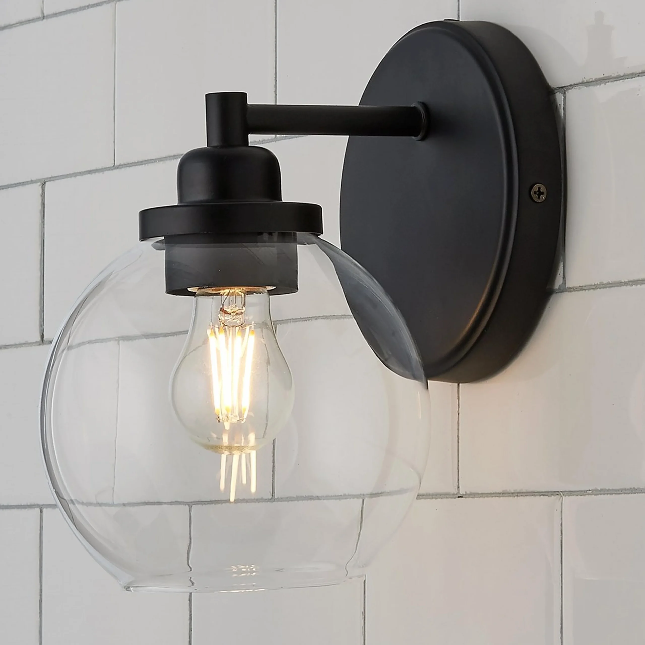 Simple Globe Bath Sconce