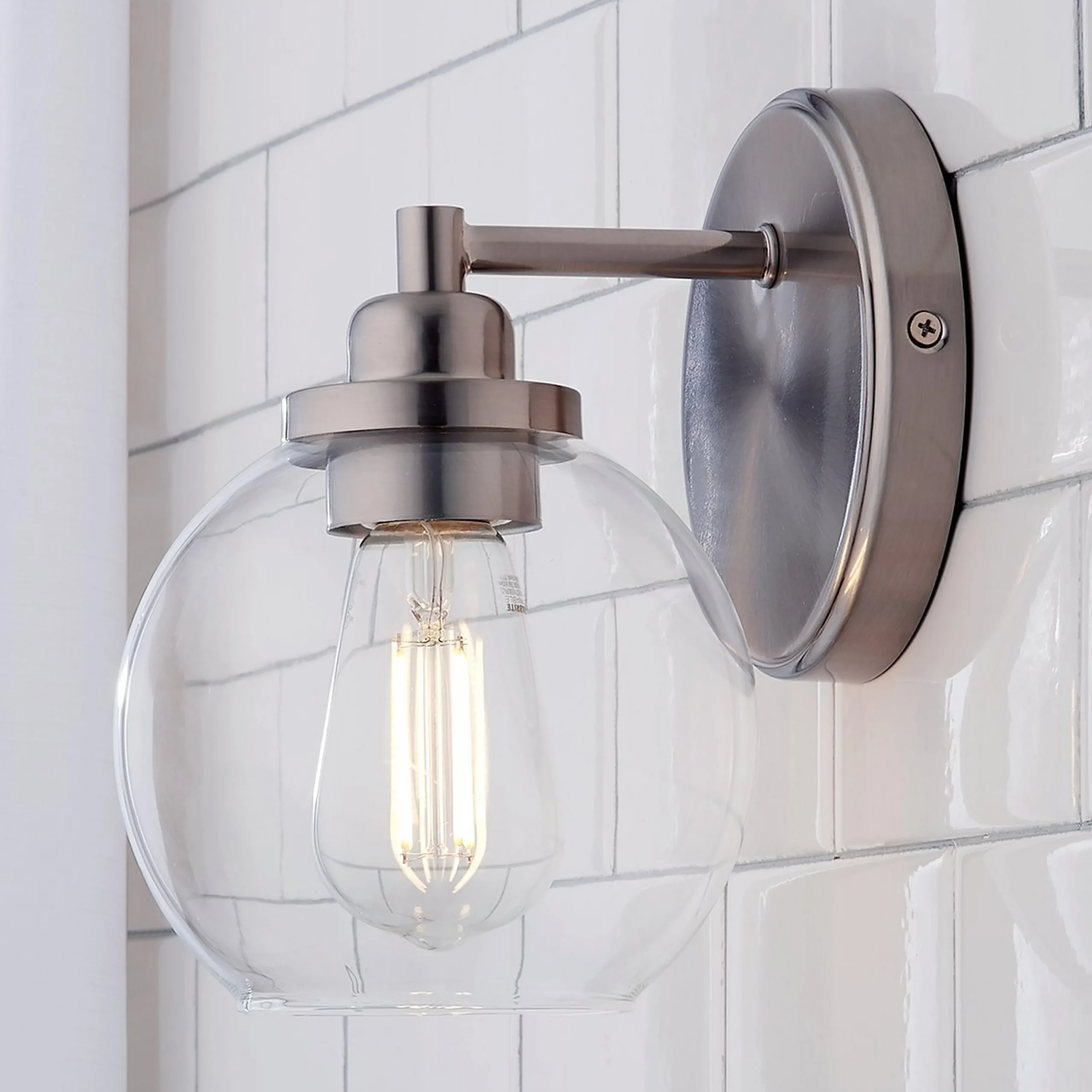 Simple Globe Bath Sconce