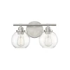 Simple Globe Vanity Light - 2 Light