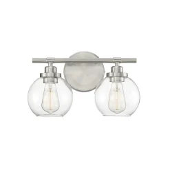 Simple Globe Vanity Light - 2 Light
