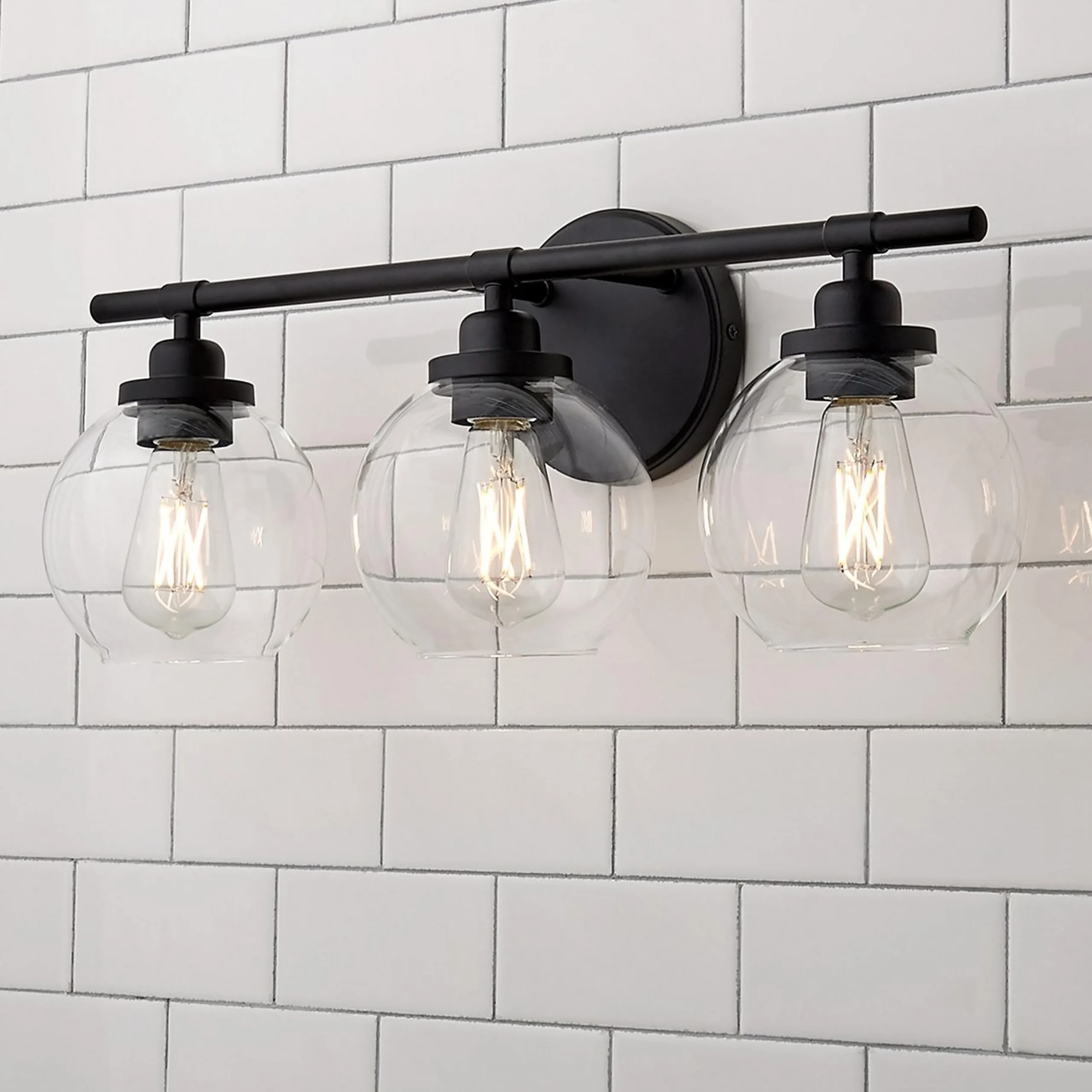 Simple Globe Vanity Light - 3 Light