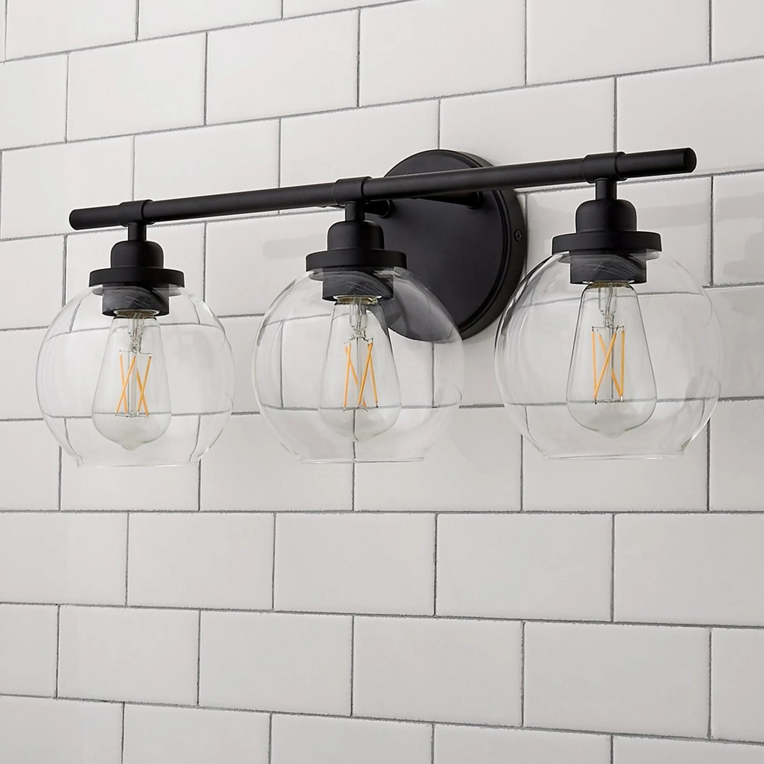 Simple Globe Vanity Light - 3 Light