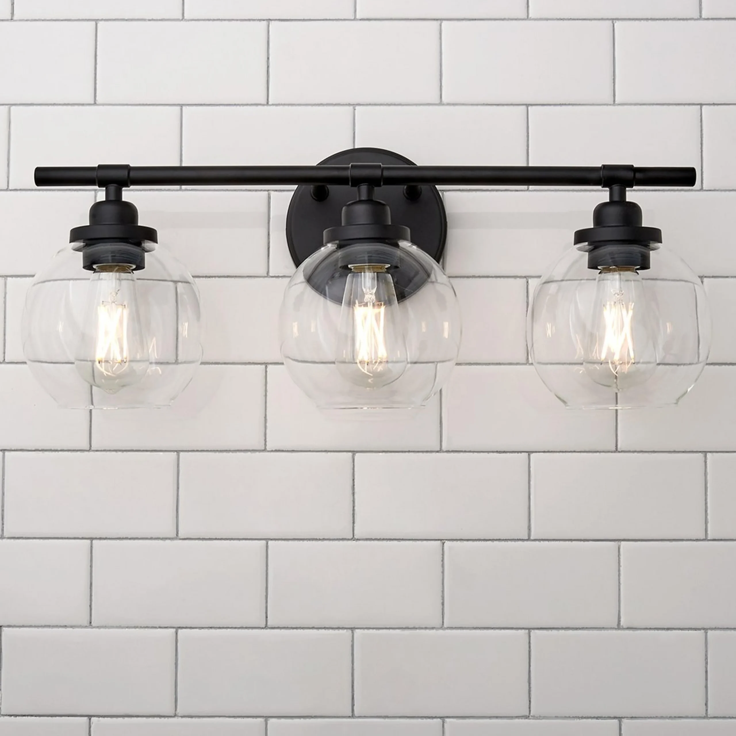 Simple Globe Vanity Light - 3 Light