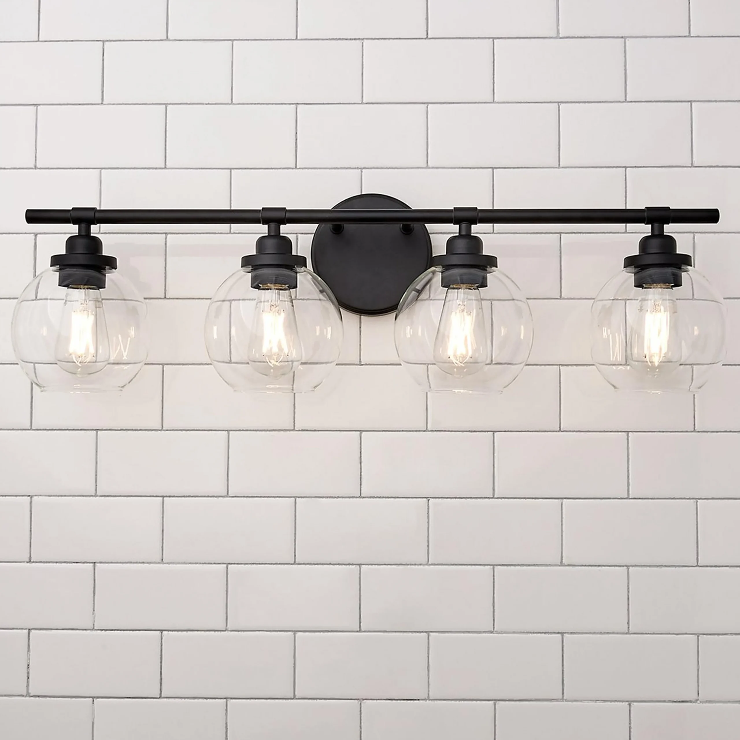 Simple Globe Vanity Light - 4 Light
