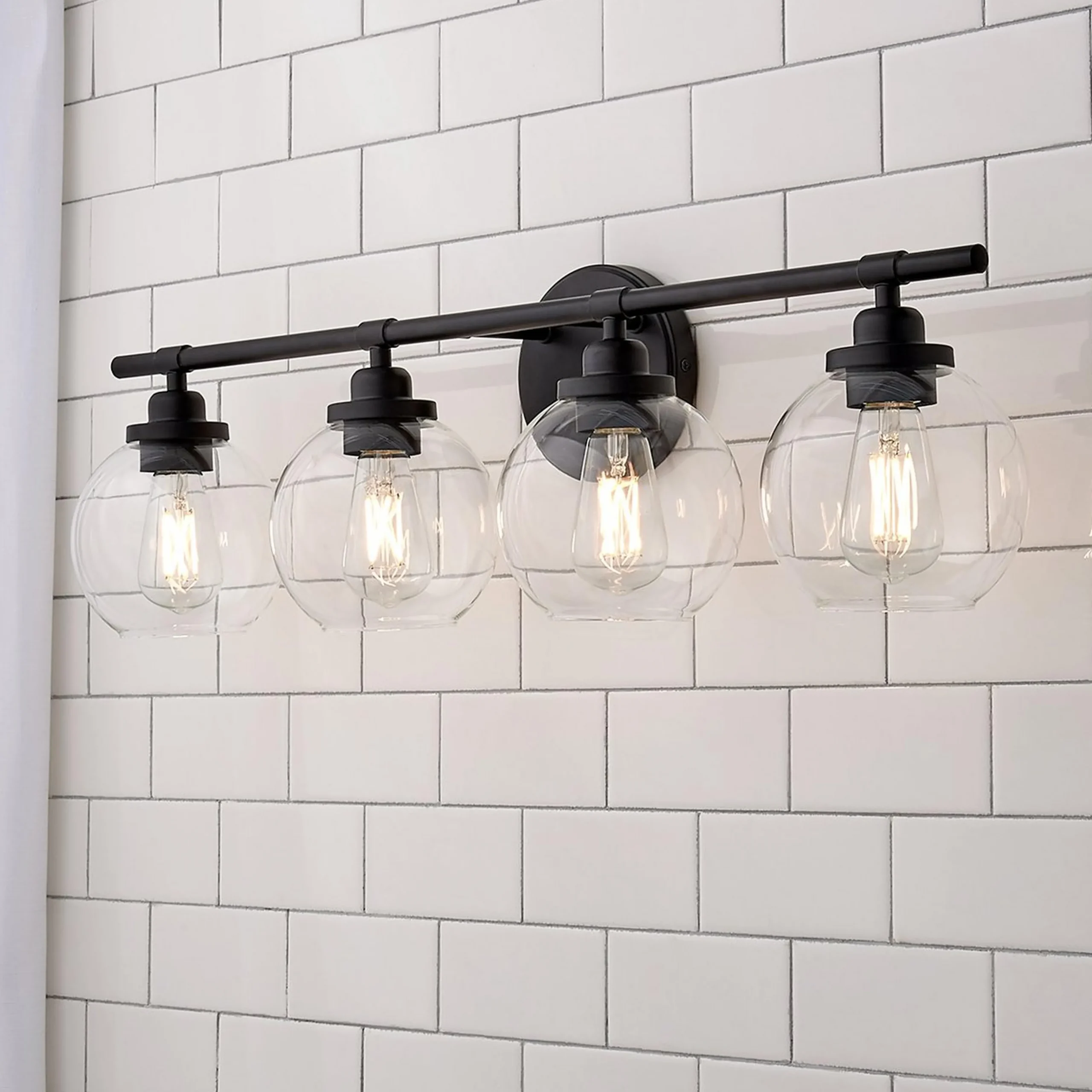 Simple Globe Vanity Light - 4 Light