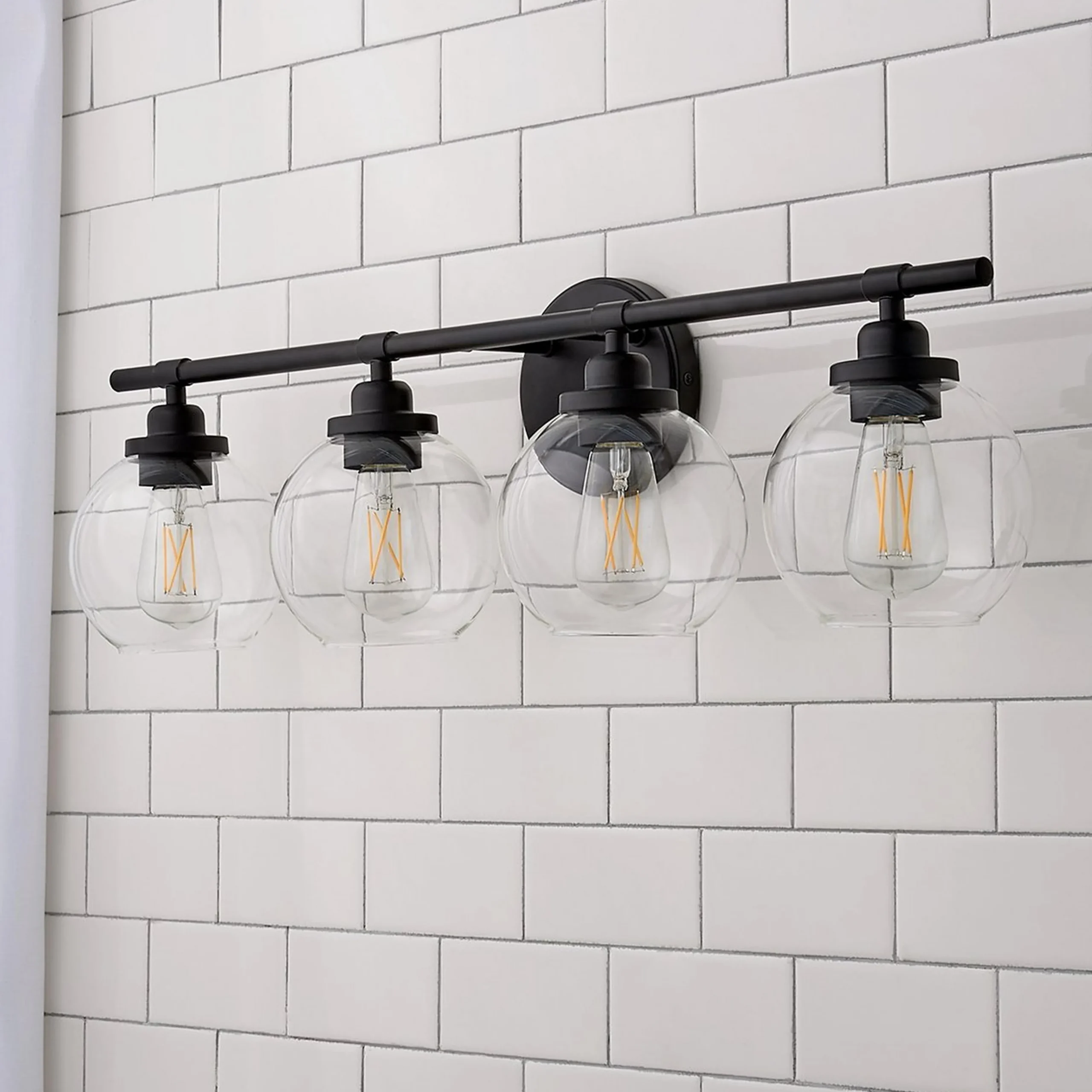 Simple Globe Vanity Light - 4 Light