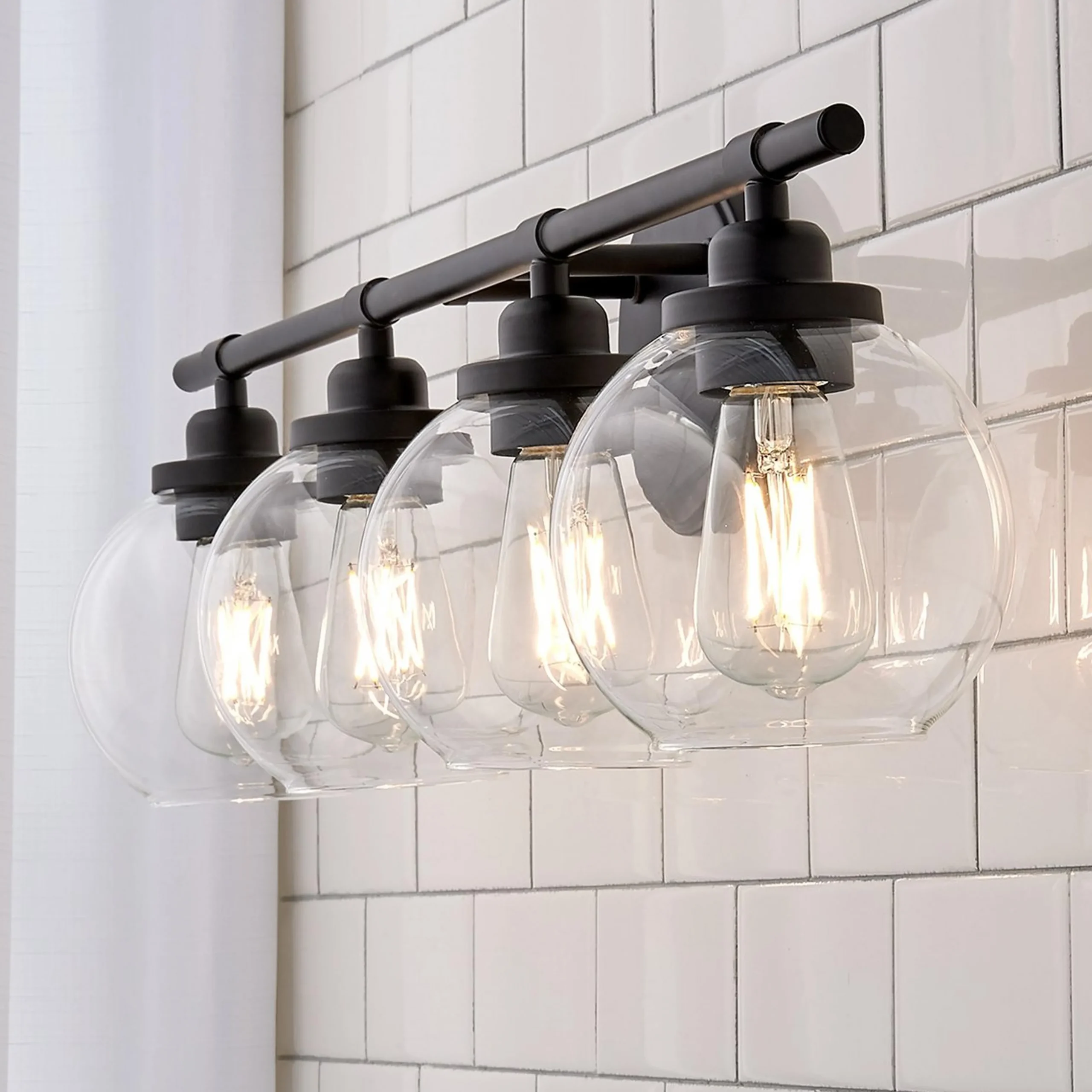 Simple Globe Vanity Light - 4 Light