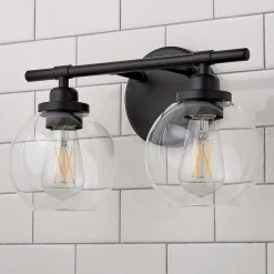 Simple Globe Vanity Light - 2 Light