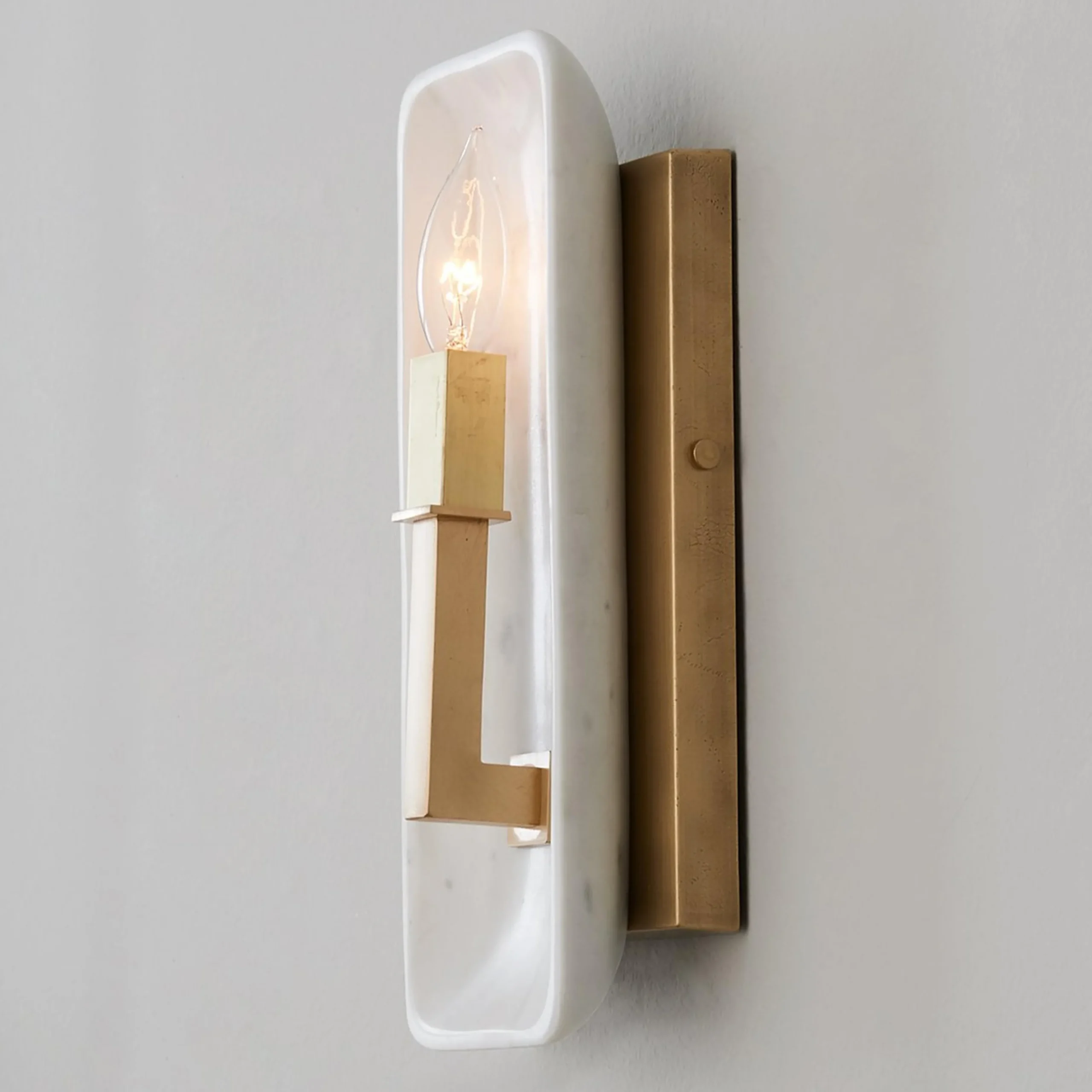 Simple Stone Sconce - ADA