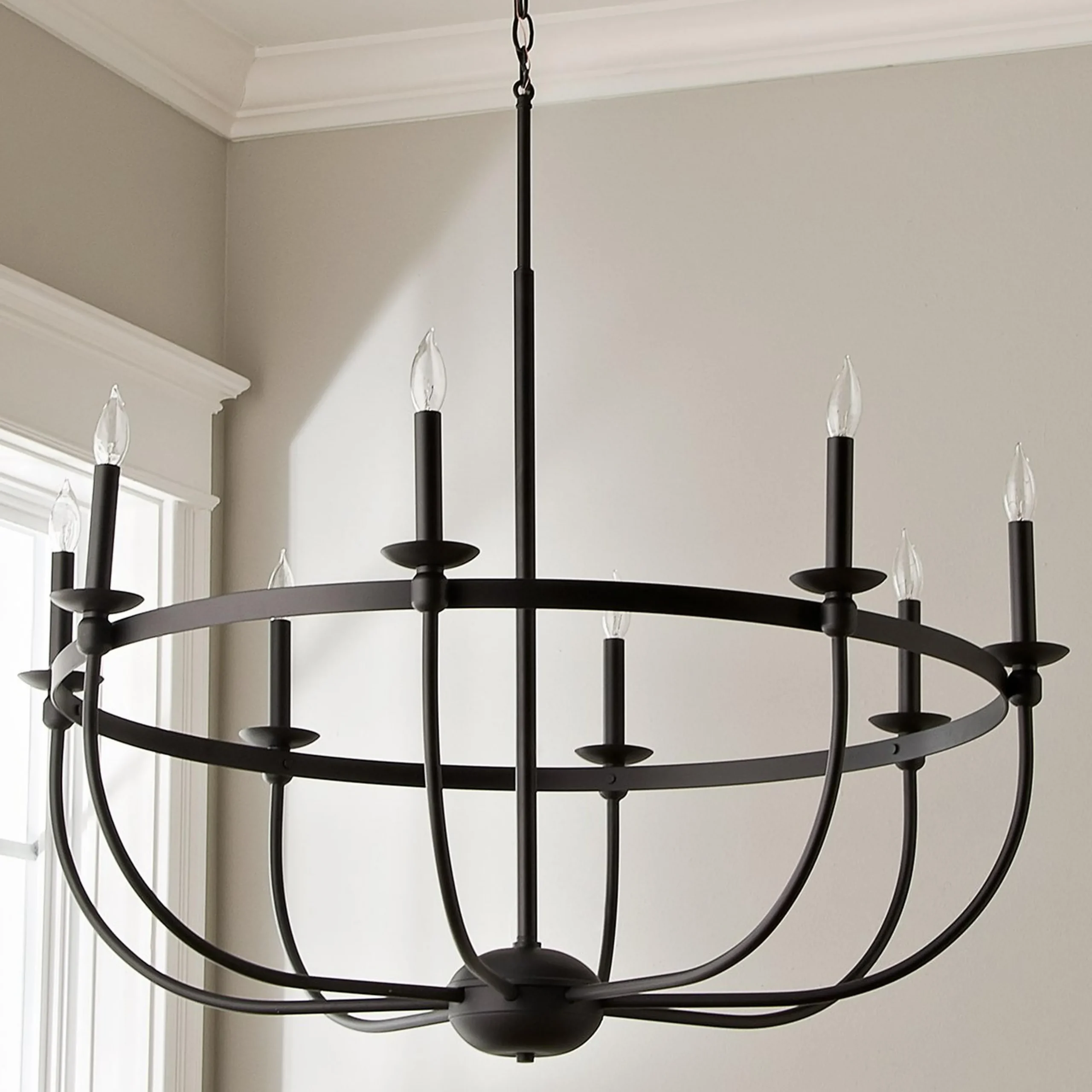Simply Blake Basket Chandelier - 8 light