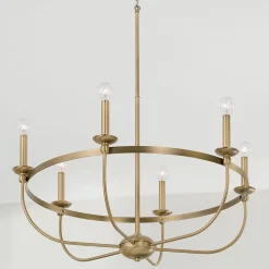 Simply Blake Basket Chandelier - 6 Light