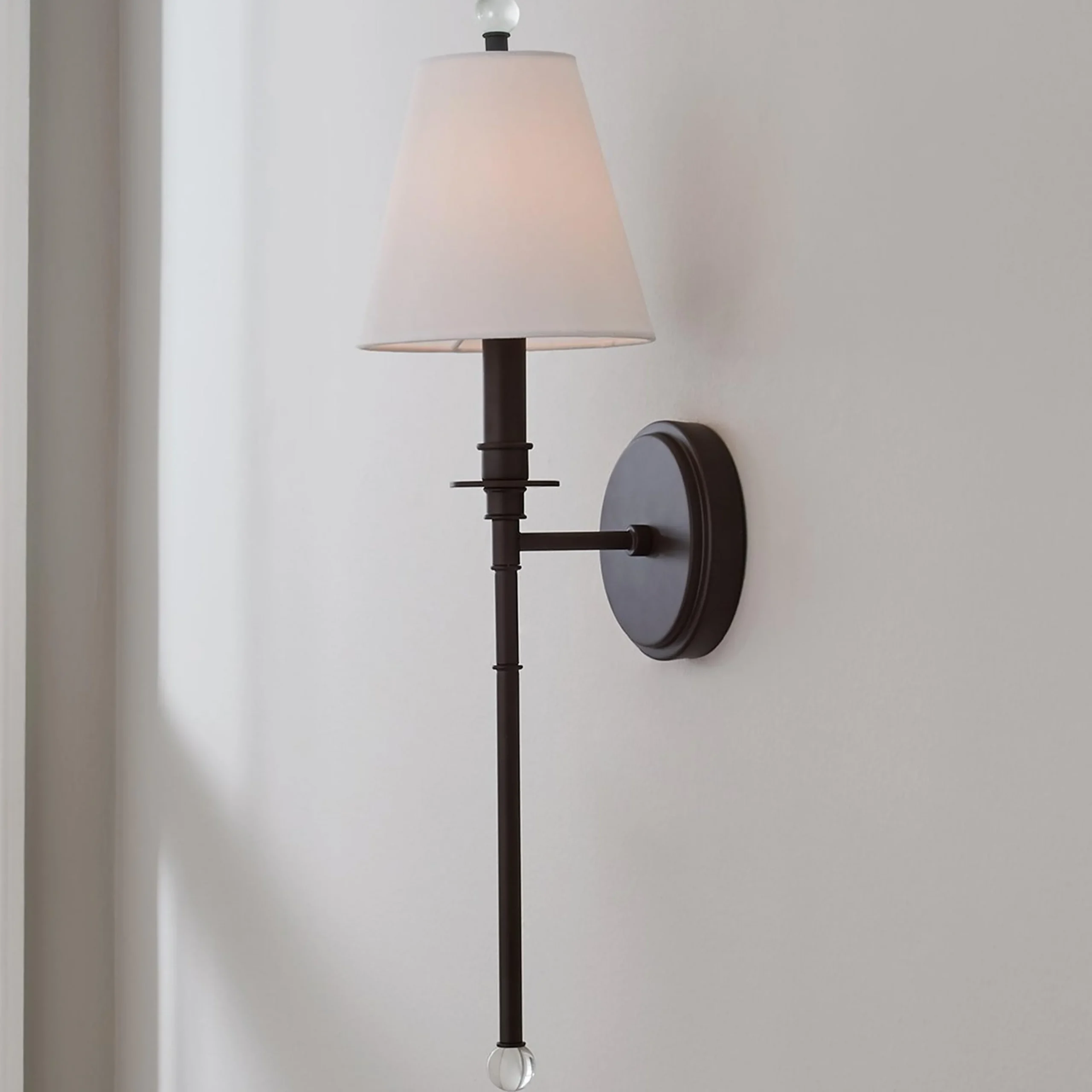 Sleek Adorned Bar Sconce