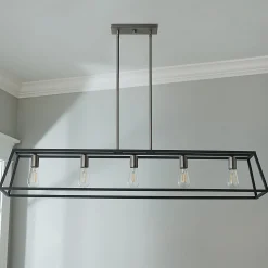 Sleek Minimalist Island Chandelier - 5 Light