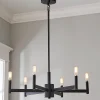 Sleekly Modern Squared Chandelier - 6 Light