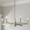 Sleekly Modern Squared Chandelier - 6 Light