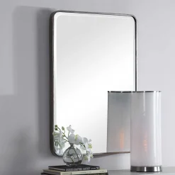 Slender Silver Mirror