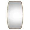Slim Gold Leaf Framed Mirror