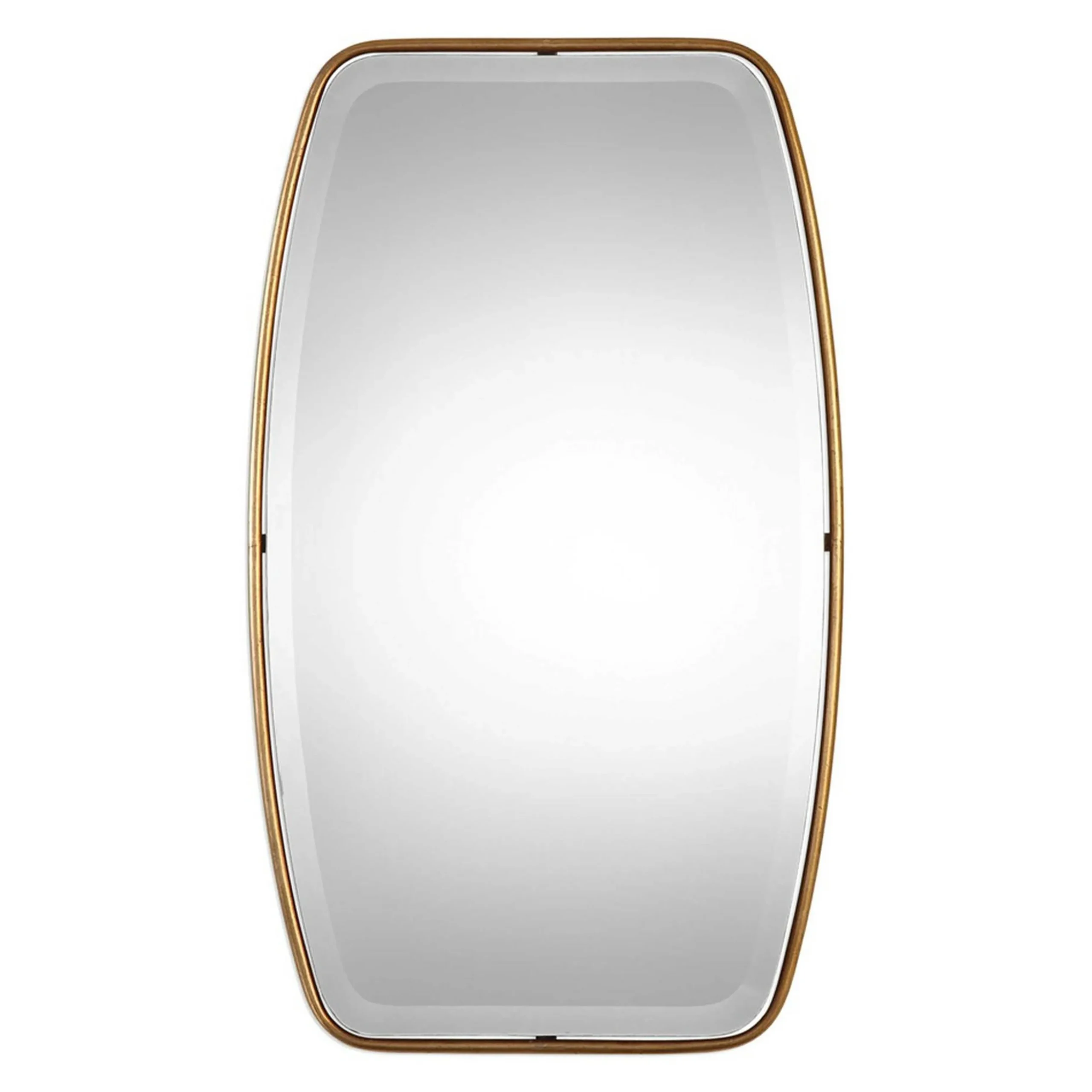 Slim Gold Leaf Framed Mirror