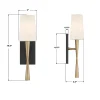 Slim Hourglass Bath Sconce