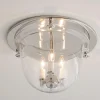 Smokebell Lantern Ceiling Light - Clear