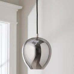 Smoked Glass Drop Pendant - Small