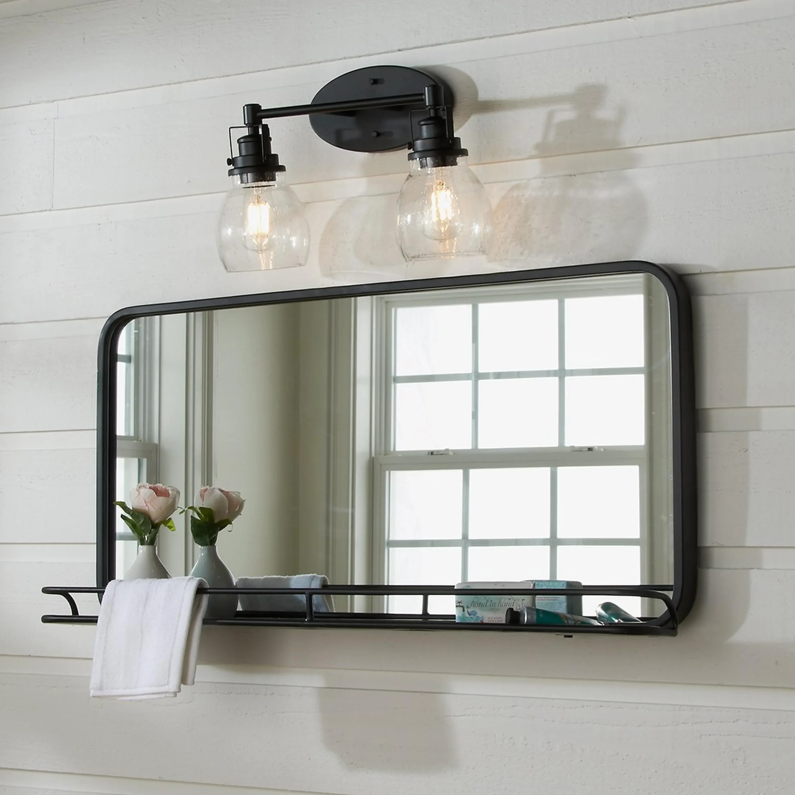 Soft Seeded Vanity Light - 2 Light