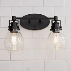 Soft Seeded Vanity Light - 2 Light