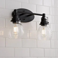 Soft Seeded Vanity Light - 2 Light