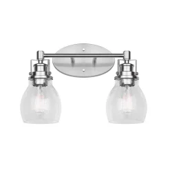 Soft Seeded Vanity Light - 2 Light