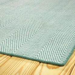 Sophisticated Chevron Indoor / Outdoor Rug