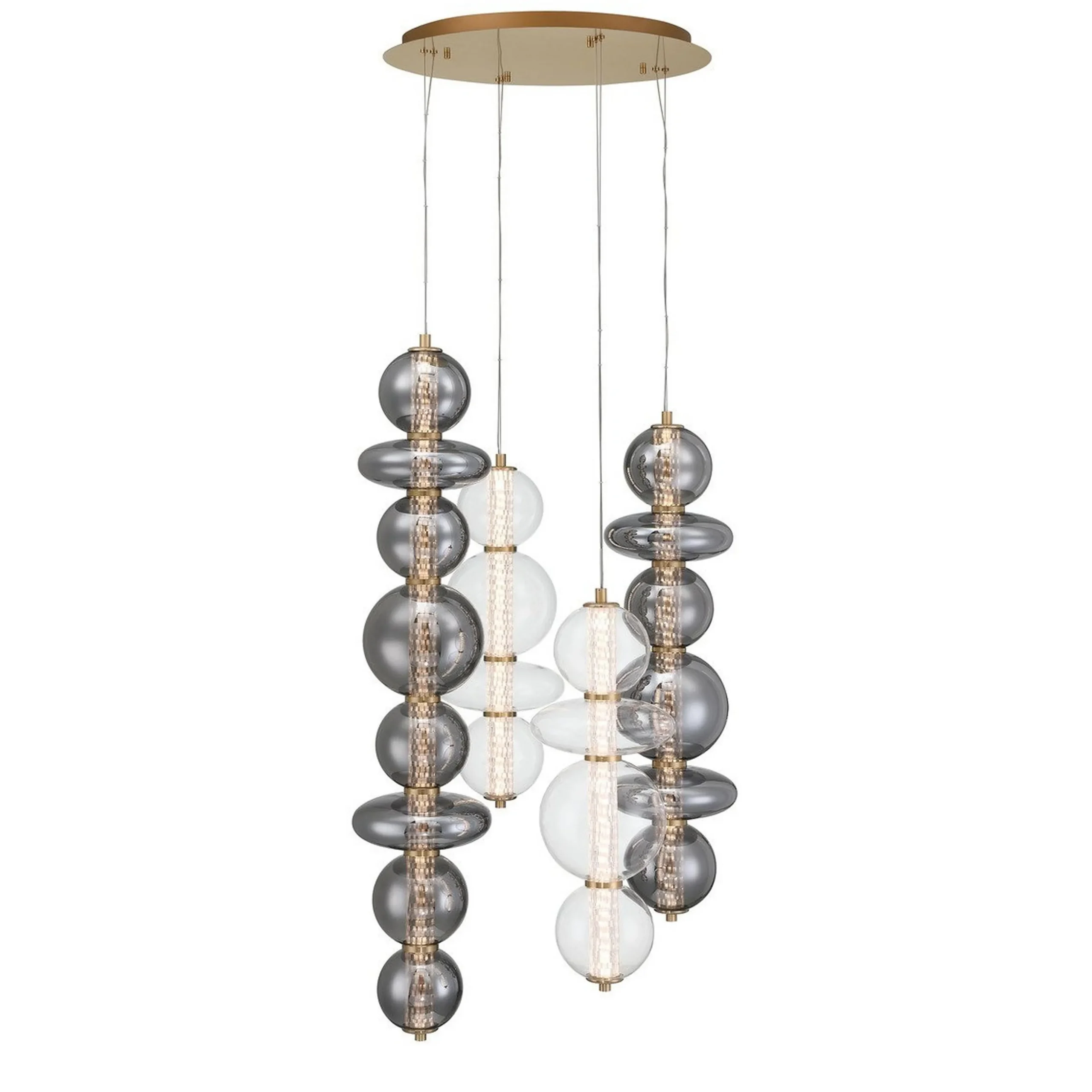 Spectrogram LED Chandelier - 4 Light
